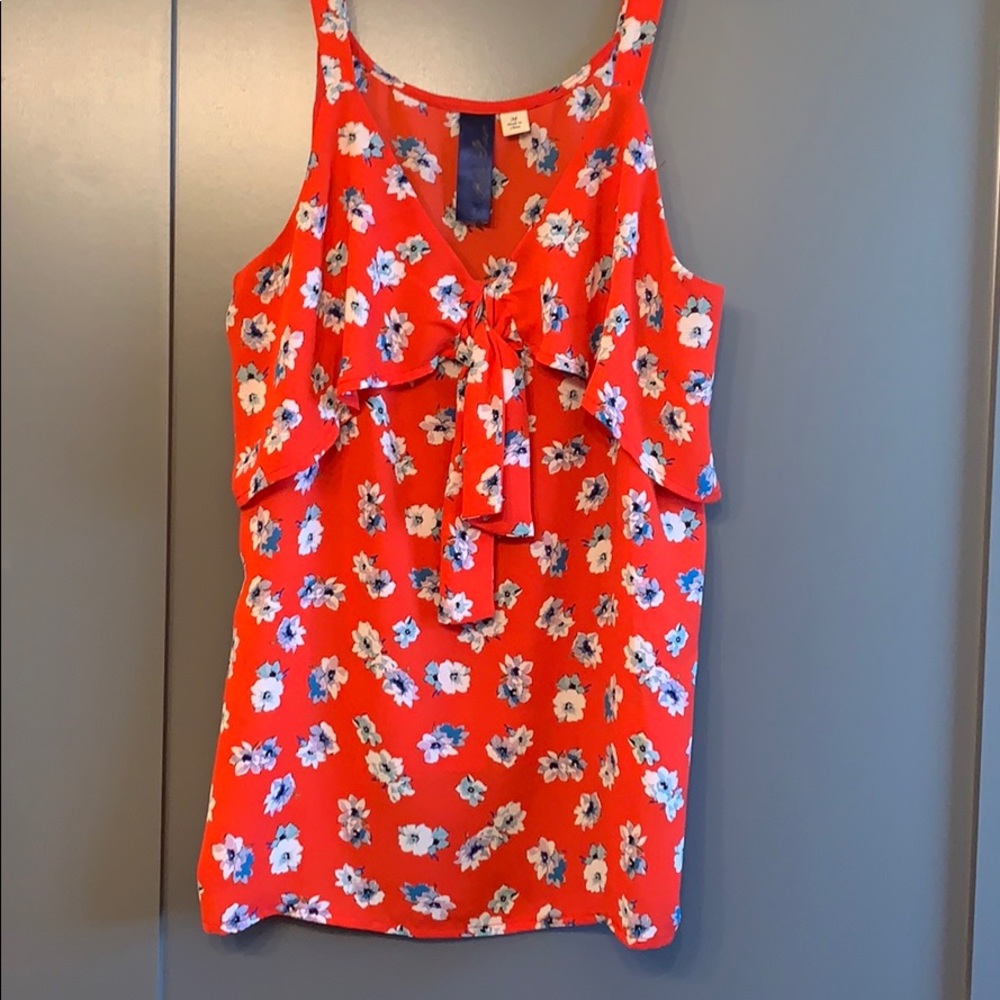 Sleeveless Floral Top